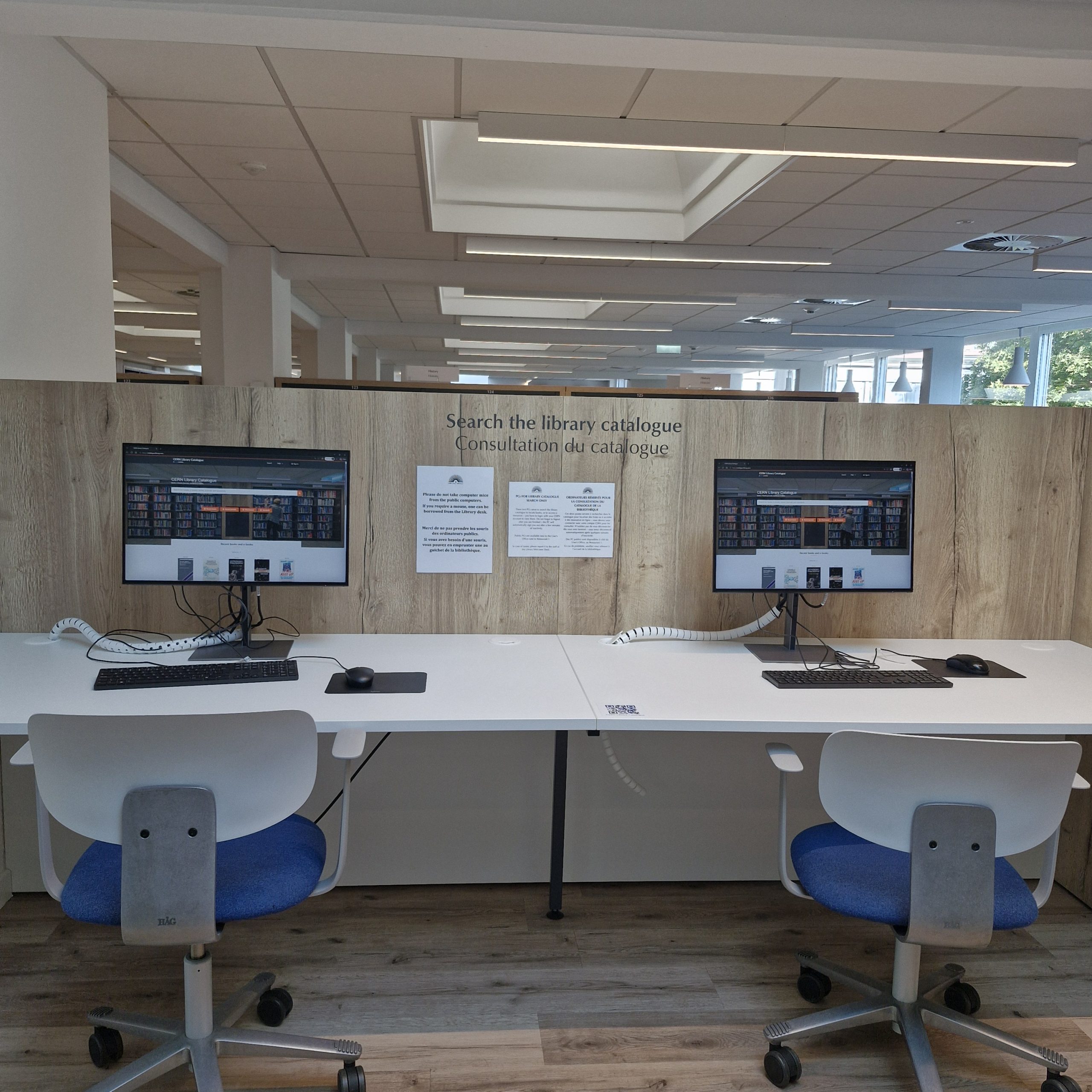 CERN Library catalogue computers